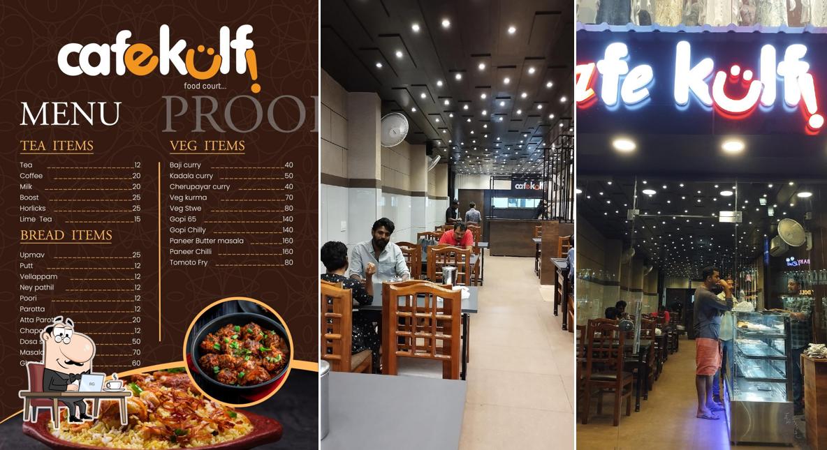 The interior of Cafe Kulfi FOOD COURT