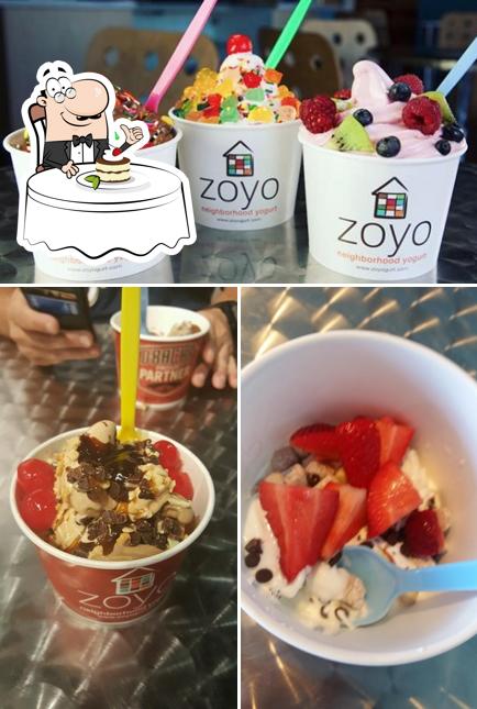 Zoyo Neighborhood Yogurt provides a number of sweet dishes
