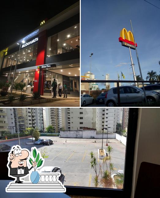 O exterior do McDonald's