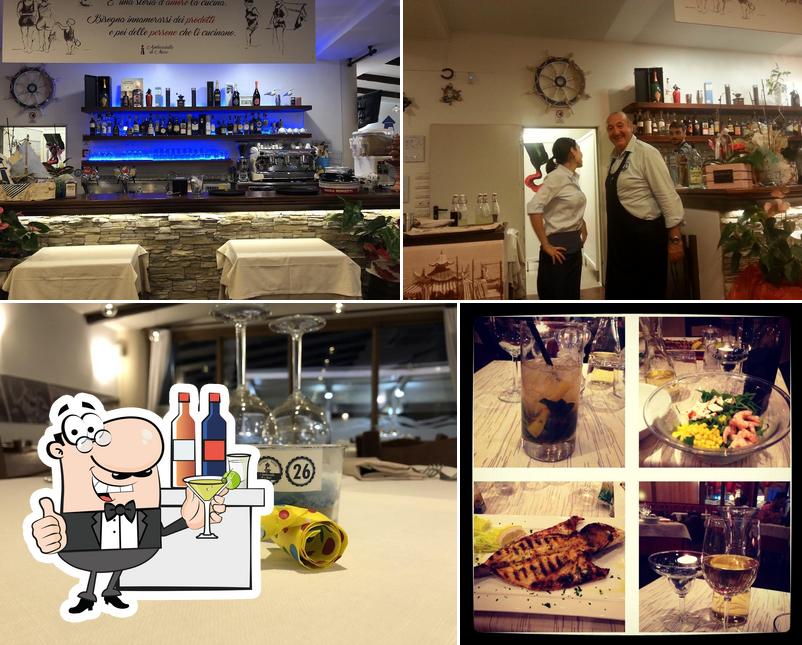 Check out the image showing bar counter and drink at Ambasciata di Mare
