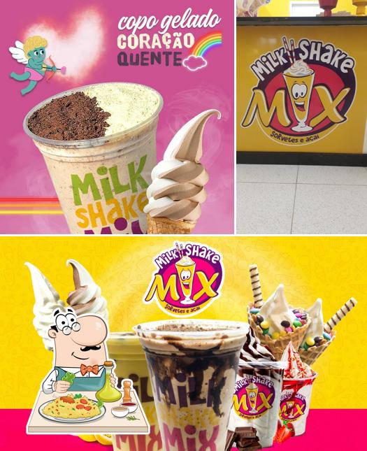 Sorvete em milk shake mix - Açai e Milk Shake