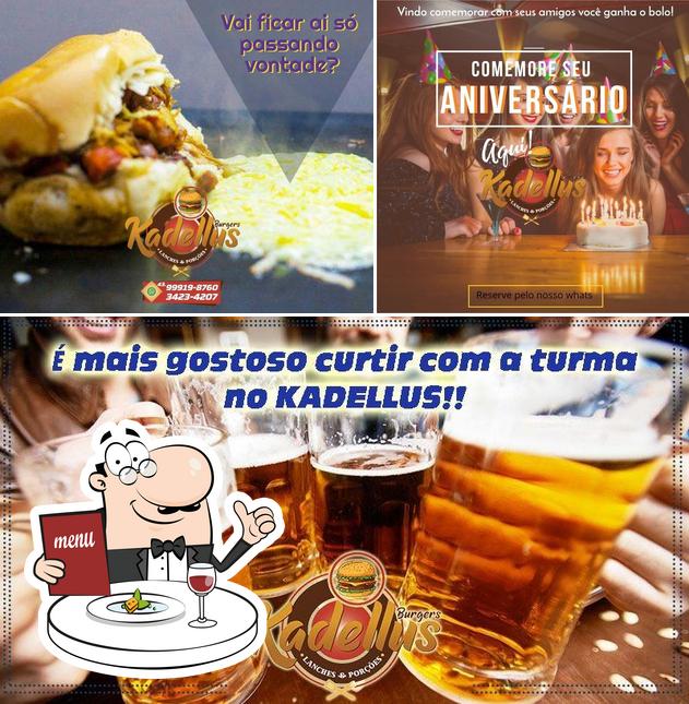 Confira a foto mostrando comida e cerveja no Kadellus