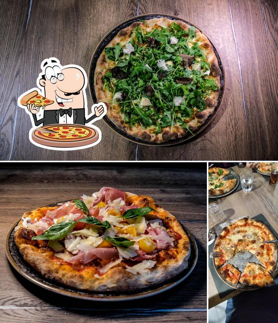 Get pizza at Domus Grano