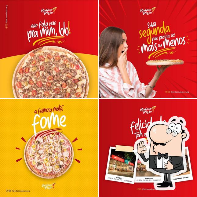 Look at the image of Pedaço da Pizza