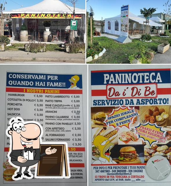 Dai un’occhiata alla immagine che mostra la esterno e cibo di Paninoteca da i' Di Be