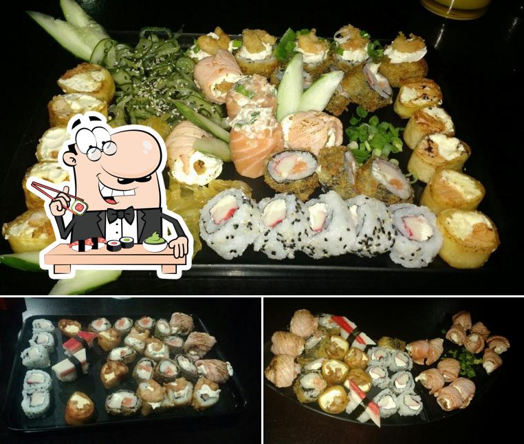 Rolos de sushi são oferecidos por Wantai