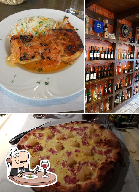 Dai un’occhiata alla foto che presenta la cibo e vino di Restaurant Altes Gerichtshaus - Schweizer Hausmannskost & Italienische Küche - Dielsdorf