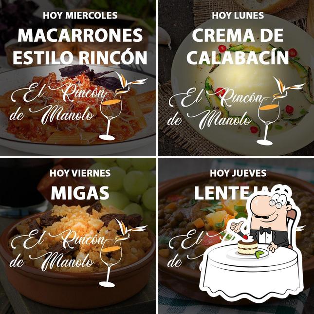 Bar El Rincón de Manolo serves a selection of desserts