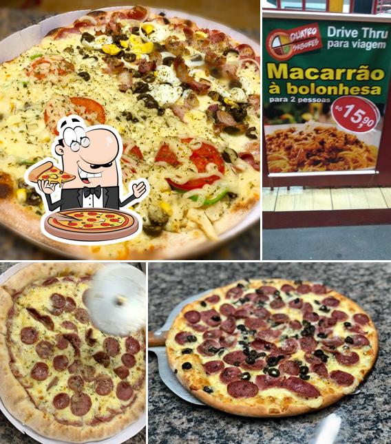 No Pizzaria 4 Sabores, você pode provar pizza