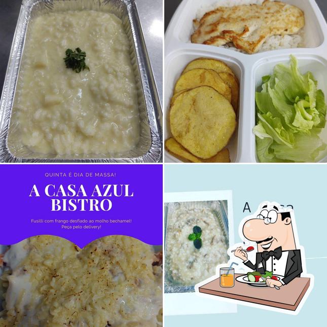 Comida em A Casa Azul Bistrô