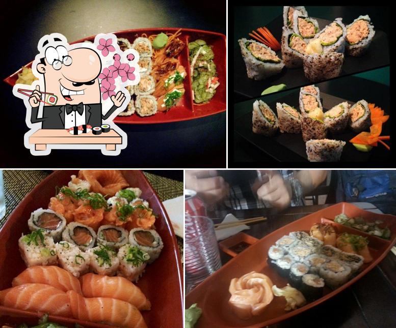 Peça diversas opções de sushi