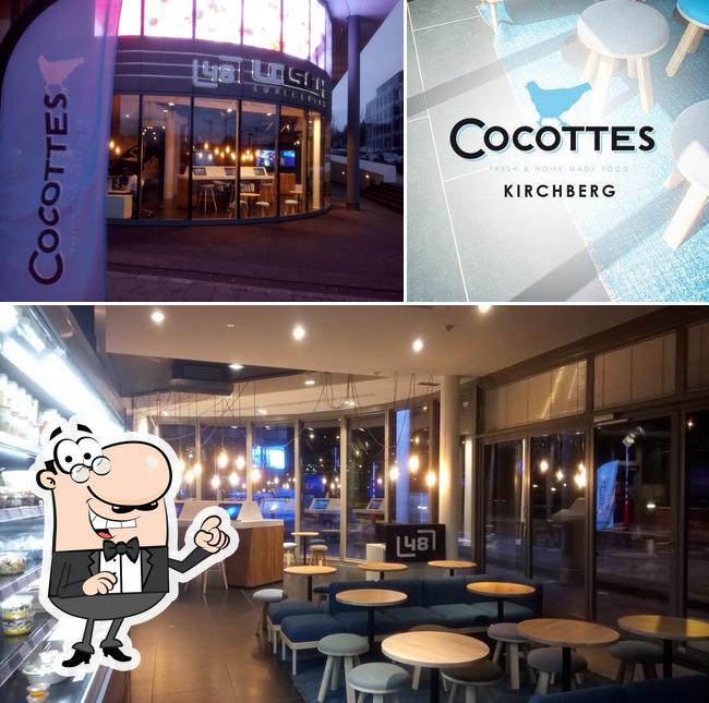 The image of COCOTTES KIRCHBERG’s interior and food