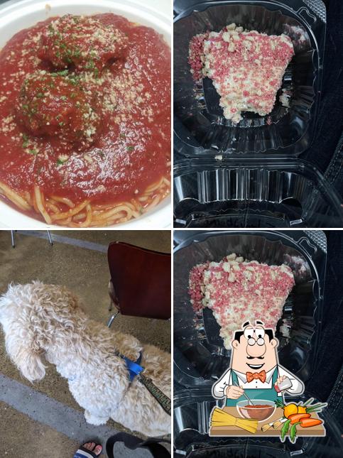 Spaghetti a la boloñesa en Andiamo Takeout Bistro