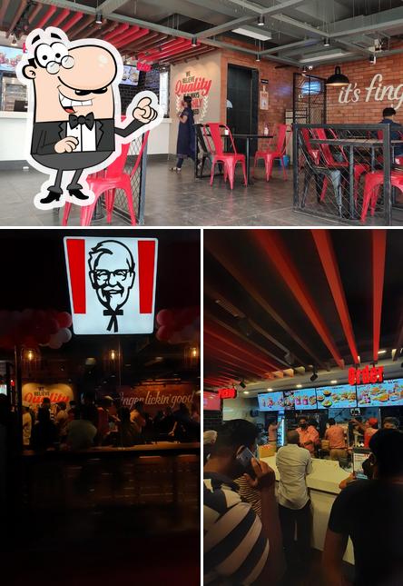 The interior of KFC