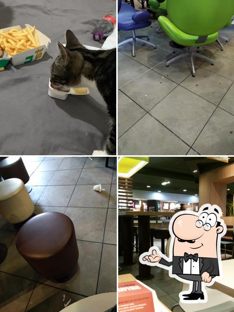 Installez-vous à l'une des tables de McDonald's