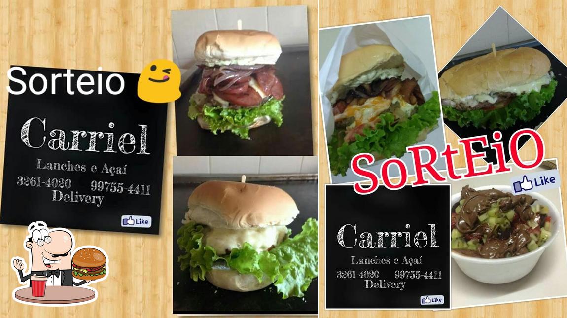 Os hambúrgueres do Carriel Lanches e Pizzas irão satisfazer diferentes gostos