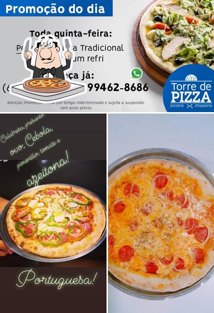 Escolha diferentes estilos de pizza