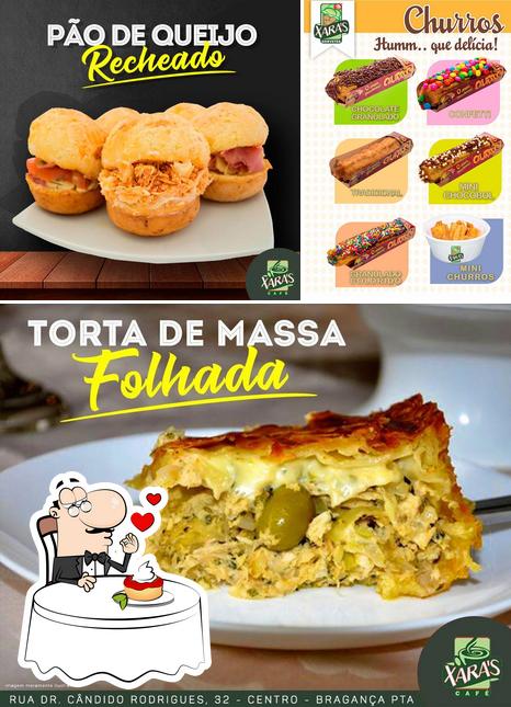 Xara's Café e Pastelaria provê uma variedade de pratos doces