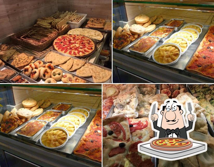 Pick pizza at La Voglia Panificio Pasticceria