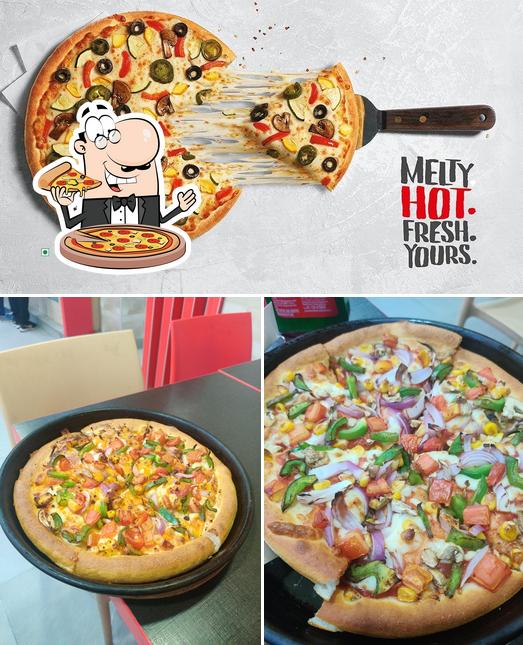 Try out pizza at Pizza Hut