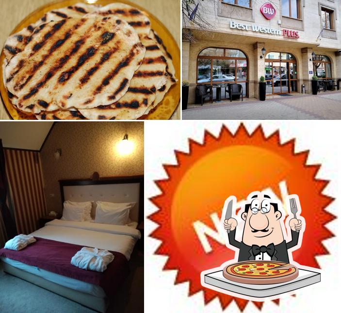 Elige una pizza en Best Western Plus Bristol Hotel