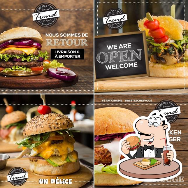 Essayez un hamburger à Trend Burger