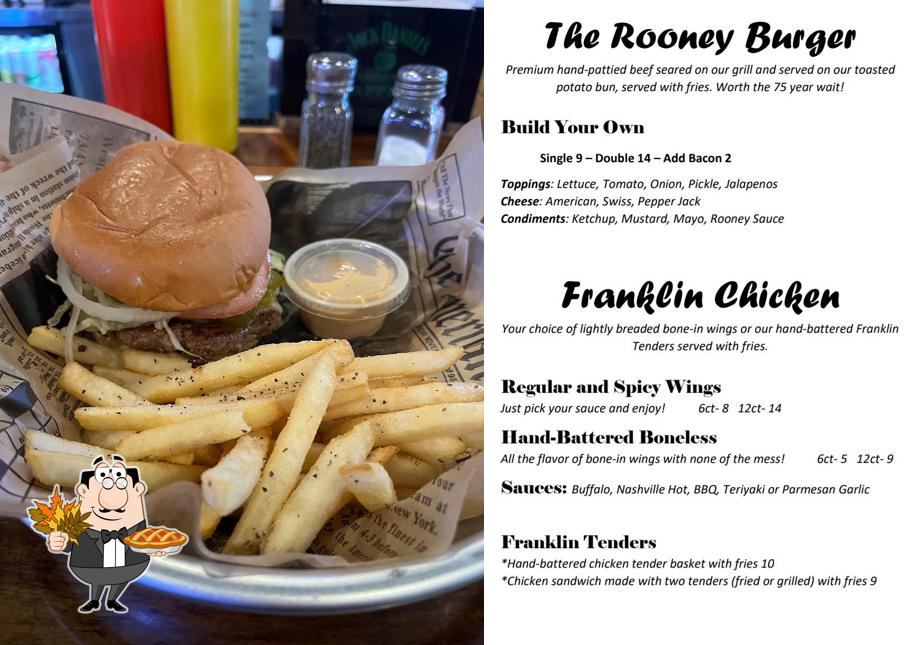 Rooney's, Franklin Grove Restaurant menu, prices and reviews