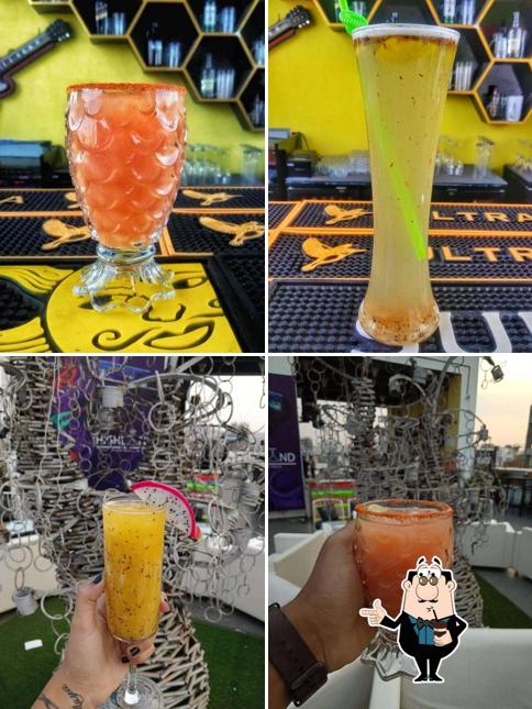 Check out different beverages served at Highland Baner