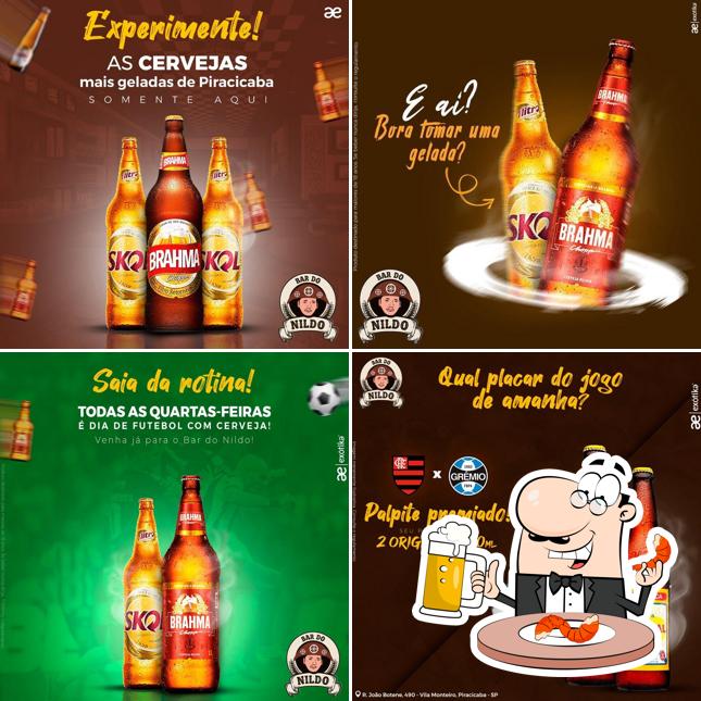 Você pode tomar uma tulipa de cerveja leve ou escura