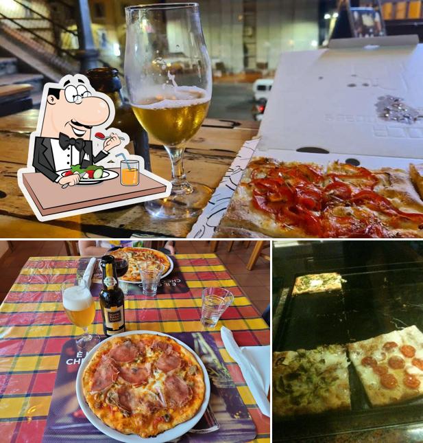 Dai un’occhiata alla foto che raffigura la cibo e birra di Pizzeria Rosticceria Arcobaleno