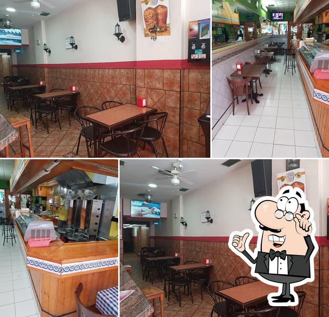 The interior of Taj mahal doner kebab