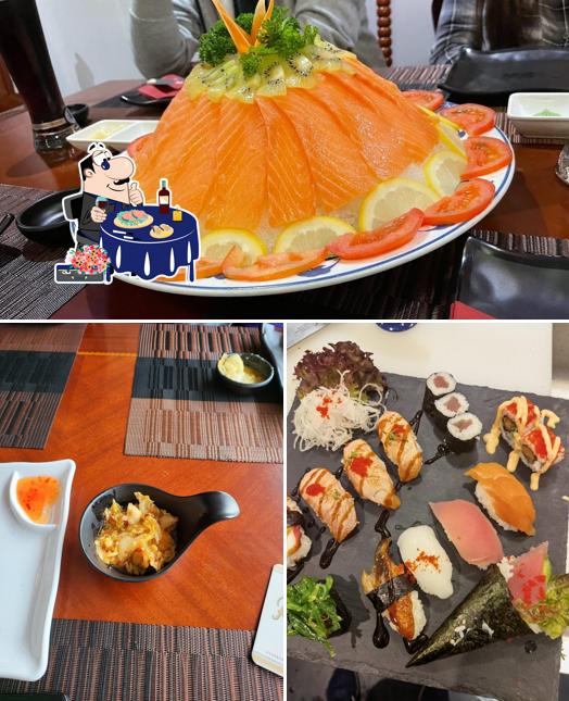 Sashimi en Yasaki Sushi und Grill