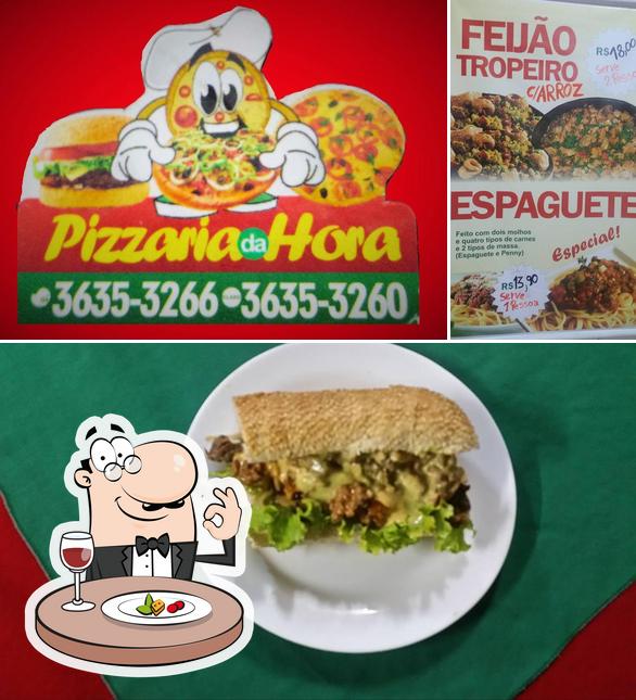 Comida em Pizzaria Da Hora