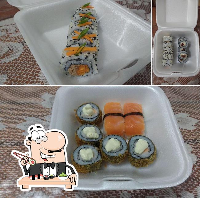 Escolha diversas opções de sushi