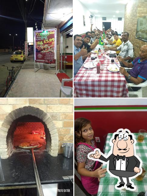 O interior do Itália Pizza