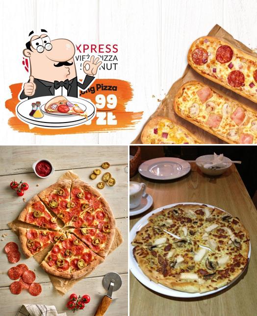 Elige una pizza en Pizza Hut Express