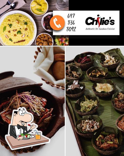 Food at Chilie's Authentic Sri Lankan Cuisine