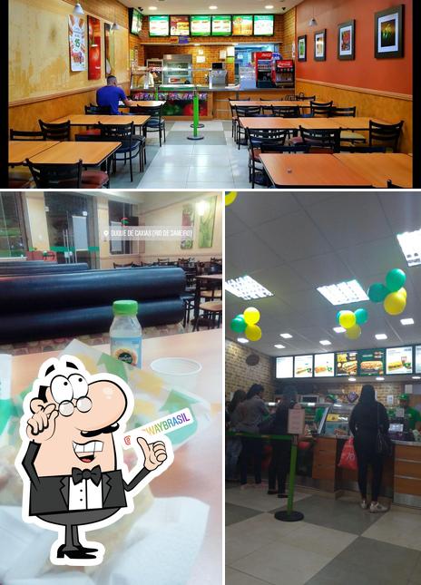 O interior do Subway