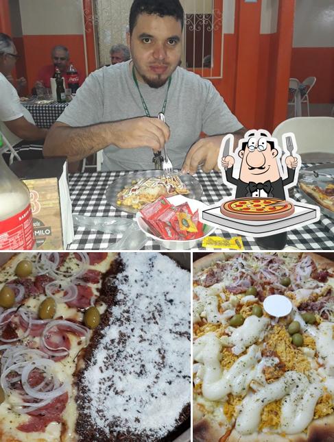 Peça diversos estilos de pizza