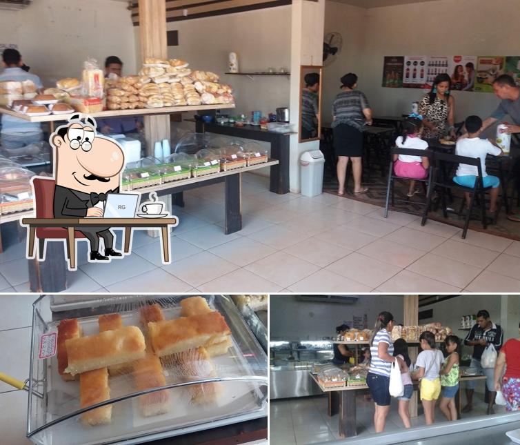 A imagem do Mais Q Pão Santarém’s interior e comida