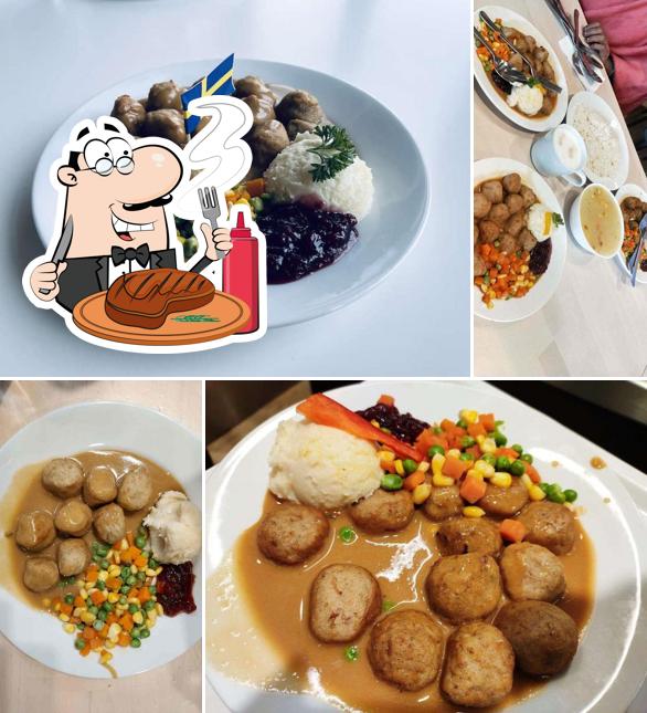 Get meat dishes at IKEA Restaurant
