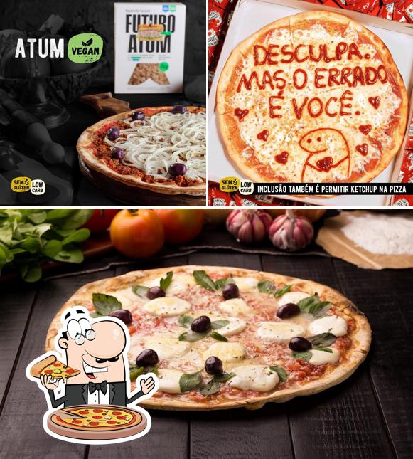 Peça diferentes tipos de pizza