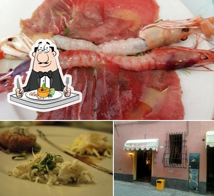 La immagine della cibo e esterno di Ristorante La Riserva Santo Stefano al Mare