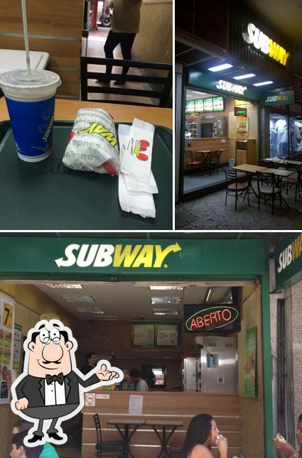 O interior do Subway