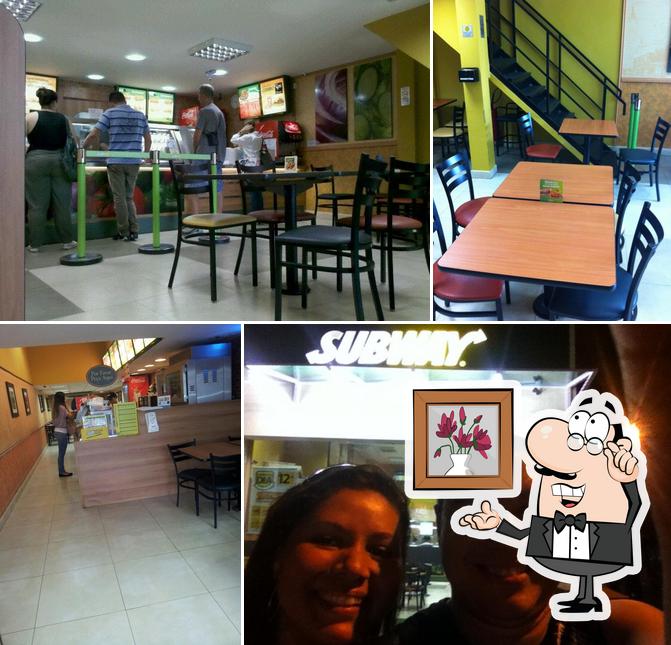 O interior do Subway