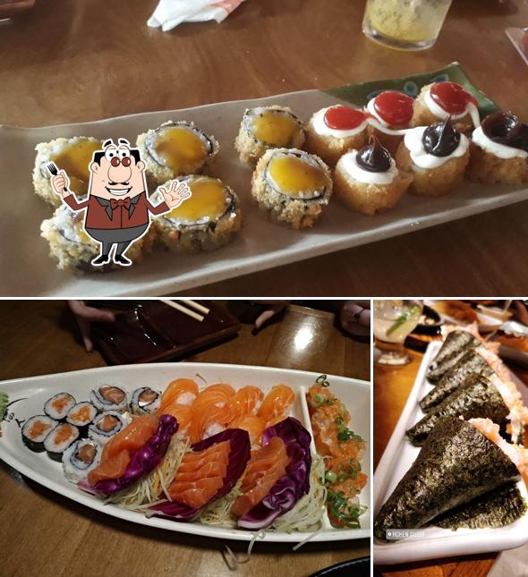 Platos en Hoken Sushi
