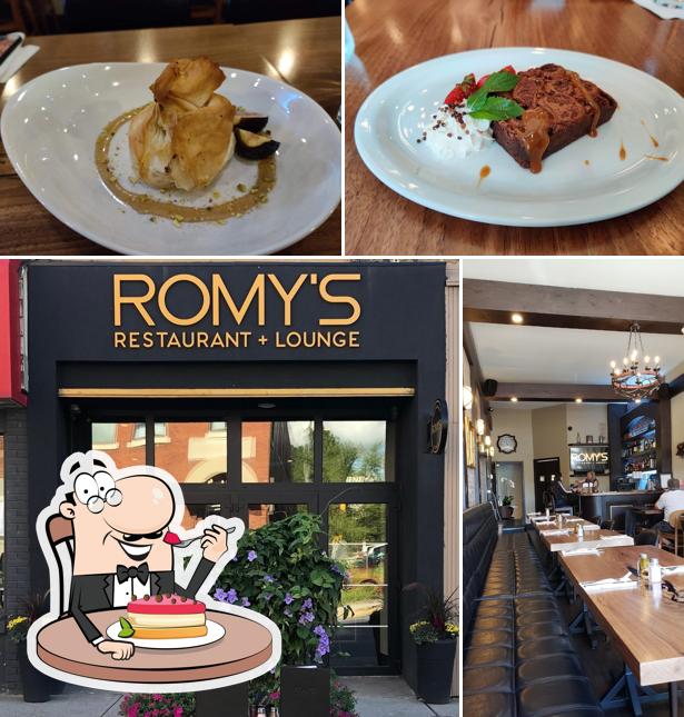 Romy’s Restaurant & Lounge sert une sélection de plats sucrés