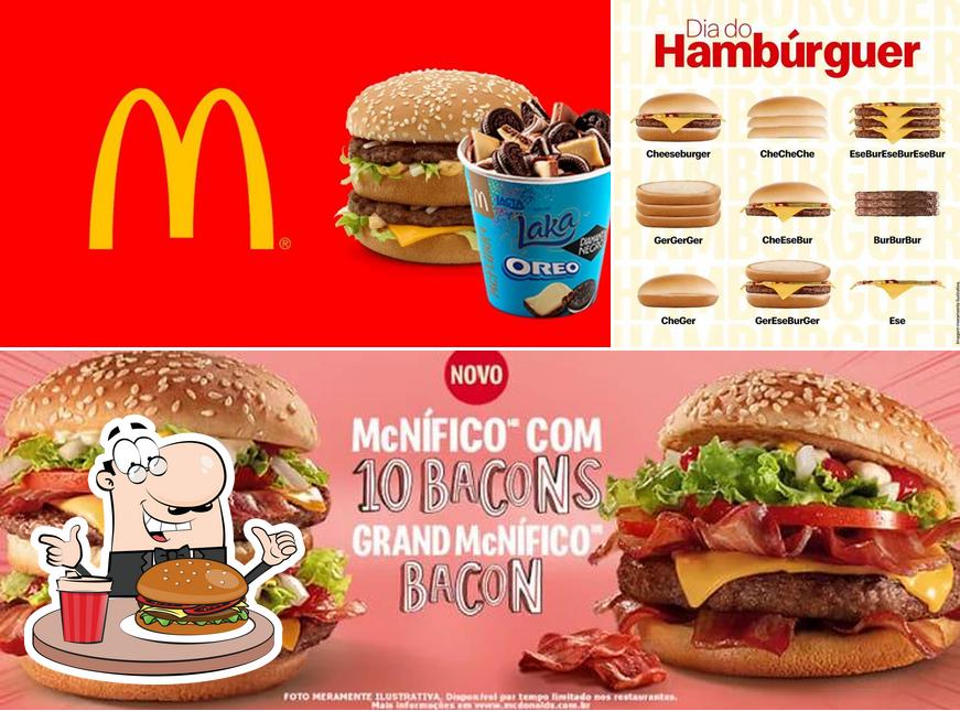 Consiga um hambúrguer no McDonald's