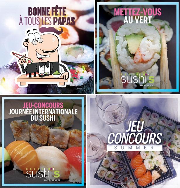 Commandez différentes options de sushi