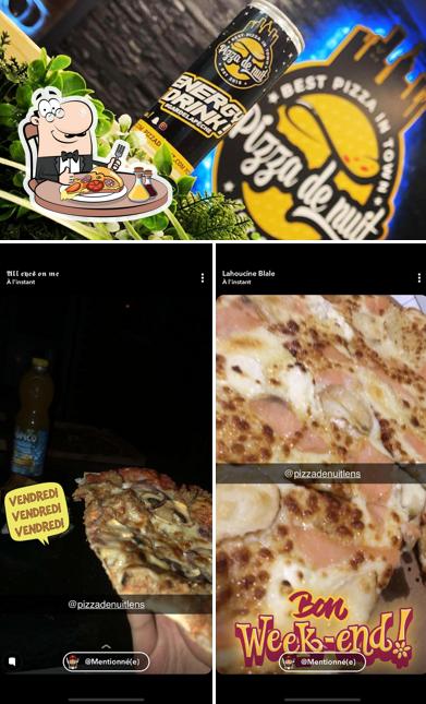 Choisissez des pizzas à Pizza de nuit Lens